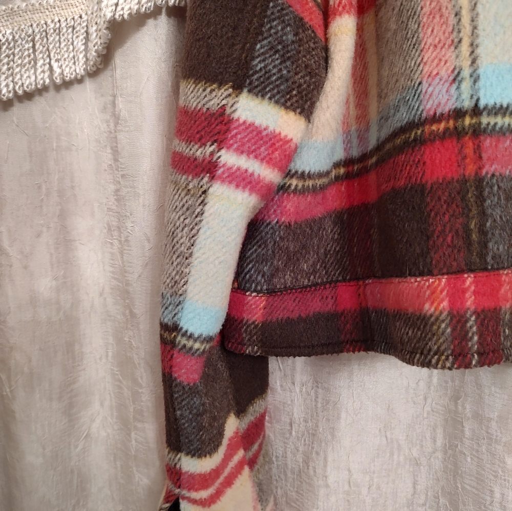 Cropped Plaid Jacket - image 4